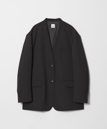 roku6 黒 ノーカラージャケット 6(ROKU)＞ノーカラー ジャケット（ノーカラーコート）｜6（ロク）の