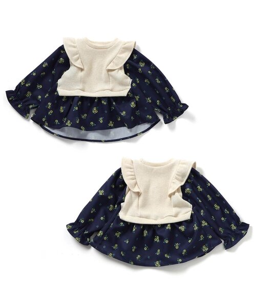 apres les cours（アプレレクール）の「【セットアップ】ベストドッキングトップス&ショートパンツセット（セットアップ・キッズ・チェック/その他3・80/90/100/110/120/130/140）」の13枚目の写真