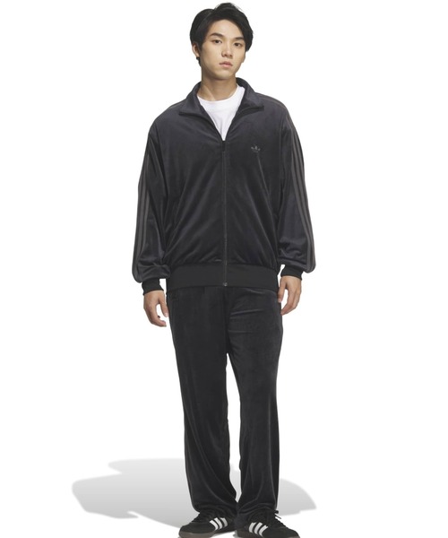 adidas（アディダス）の「adidas FB TT VELOUR / アディダス ファイヤーバード トラックトップ ベロア（その他アウター・メンズ・ブラック・M/S/XXL/XL/L）」の9枚目の写真