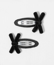 green label relaxing（グリーンレーベルリラクシング）の「細リボンクリップ セット / キッズ（バレッタ/ヘアクリップ）」