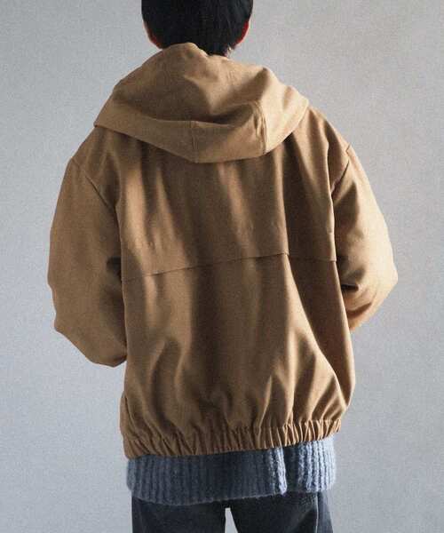 CRAFT STANDARD BOUTIQUE(クラフトスタンダードブティック)の「中綿フードブルゾン(ブルゾン・メンズ・キャメル/ブラック・LL/L)」の7枚目の写真