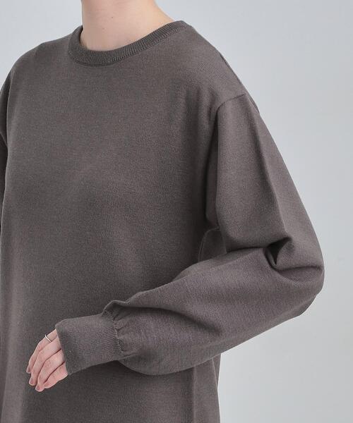 DRESKIP(ドレスキップ)の「【洗濯機可/S-LL】スタイルがすっきりに見える 裾マーメイドニットワンピース(ワンピース・レディース・ダークグレー/ブラック/ブラウン系その他・01/02/03/04)」の20枚目の写真