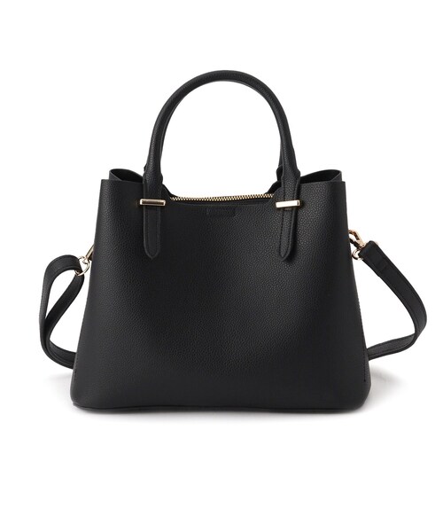 grove（グローブ）の「【人間工学】あおりメタルバー2WAYトート（トートバッグ・レディース・ブラック/シルバー系その他/ライトグレー・00）」の7枚目の写真