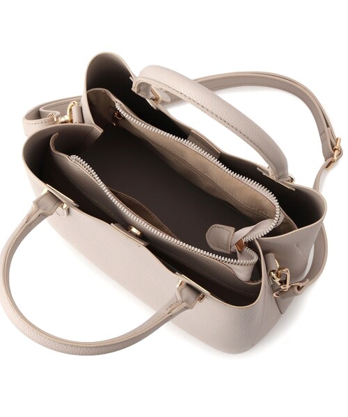 grove（グローブ）の「【人間工学】あおりメタルバー2WAYトート（トートバッグ・レディース・ブラック/シルバー系その他/ライトグレー・00）」の13枚目の写真