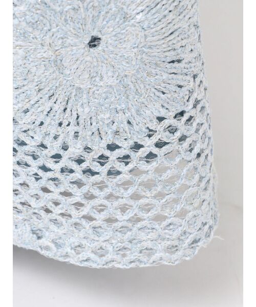 Ungrid(アングリッド)の「透かし編みスパンコールレイヤードスカート(スカート・レディース・オフホワイト/ブルー・FREE)」の8枚目の写真