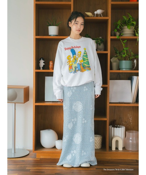 Ungrid(アングリッド)の「透かし編みスパンコールレイヤードスカート(スカート・レディース・オフホワイト/ブルー・FREE)」の15枚目の写真