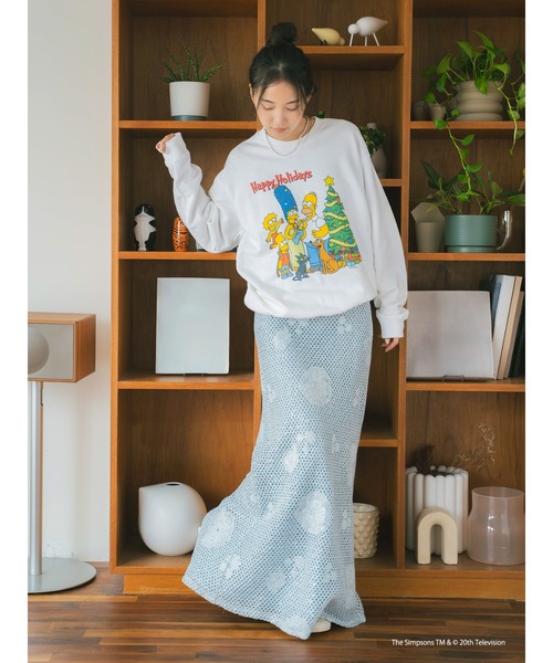 Ungrid(アングリッド)の「透かし編みスパンコールレイヤードスカート(スカート・レディース・オフホワイト/ブルー・FREE)」の16枚目の写真