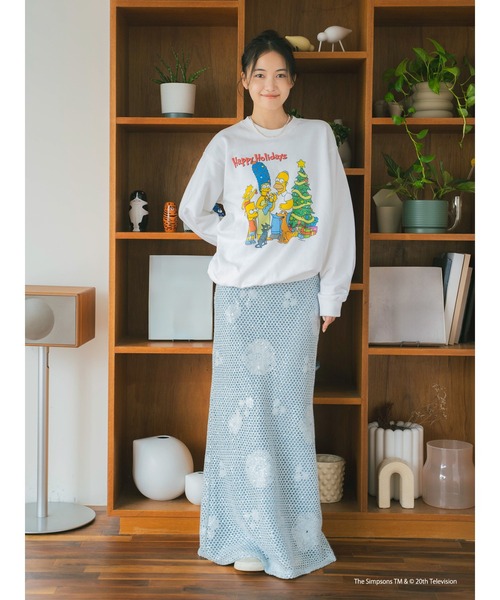 Ungrid(アングリッド)の「透かし編みスパンコールレイヤードスカート(スカート・レディース・オフホワイト/ブルー・FREE)」の17枚目の写真