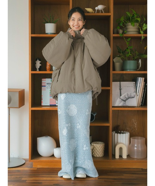 Ungrid(アングリッド)の「透かし編みスパンコールレイヤードスカート(スカート・レディース・オフホワイト/ブルー・FREE)」の22枚目の写真