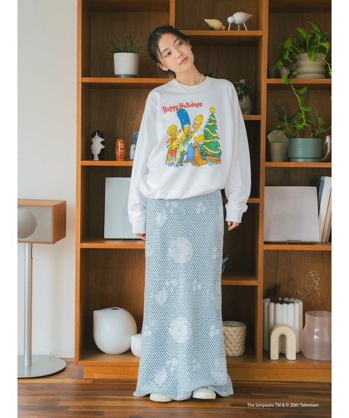 Ungrid(アングリッド)の「透かし編みスパンコールレイヤードスカート(スカート・レディース・オフホワイト/ブルー・FREE)」の19枚目の写真