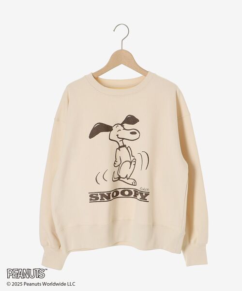 le.coeur blanc（ルクールブラン）の「【PEANUTS】ヴィンテージライクスウェット（スウェット・レディース・ダークグレー/ピンク/ブラウン/ブルー/アイボリー・38）」の6枚目の写真