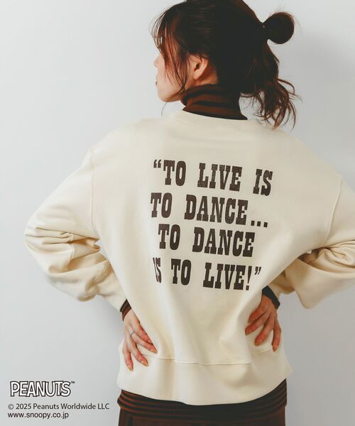 le.coeur blanc（ルクールブラン）の「【PEANUTS】ヴィンテージライクスウェット（スウェット・レディース・ダークグレー/ピンク/ブラウン/ブルー/アイボリー・38）」の12枚目の写真