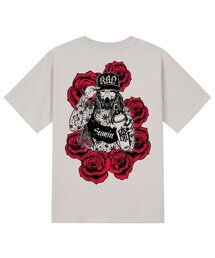 KTC0153 チカノガールズグラフィティ半袖Tシャツ - ベージュ