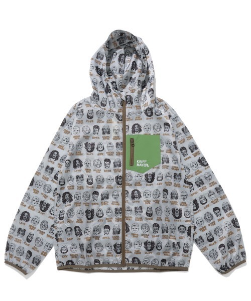 KRIFF MAYER（クリフメイヤー）の「【撥水・防汚】クリーネス総柄フードジャケット（その他アウター・メンズ・ネイビー/グレー/ナチュラル/オフホワイト・LARGE/MEDIUM/X-LARGE）」の2枚目の写真