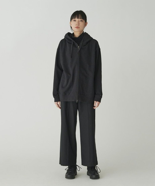 Snow Peak(スノーピーク)の「SNOWPEAK / スノーピーク Recycled Cotton Zip Up Parka(パーカー・メンズ・ブラック/アイボリー・MEDIUM/LARGE)」の3枚目の写真