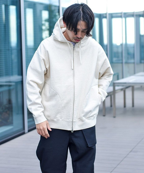 Snow Peak(スノーピーク)の「SNOWPEAK / スノーピーク Recycled Cotton Zip Up Parka(パーカー・メンズ・ブラック/アイボリー・MEDIUM/LARGE)」の7枚目の写真