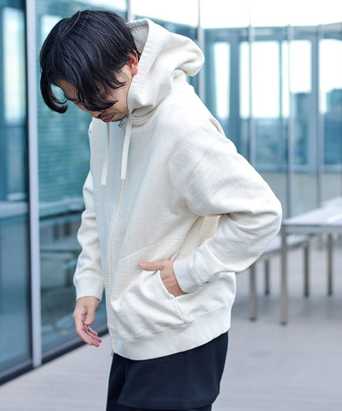 Snow Peak(スノーピーク)の「SNOWPEAK / スノーピーク Recycled Cotton Zip Up Parka(パーカー・メンズ・ブラック/アイボリー・MEDIUM/LARGE)」の9枚目の写真