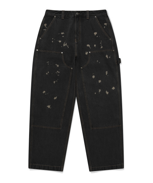 COVERNAT(カバーナット)の「デニムワイドダブルニパンツブラック(デニムパンツ・レディース・その他・LARGE/MEDIUM/SMALL)」の2枚目の写真