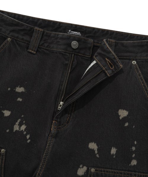 COVERNAT(カバーナット)の「デニムワイドダブルニパンツブラック(デニムパンツ・レディース・その他・LARGE/MEDIUM/SMALL)」の5枚目の写真