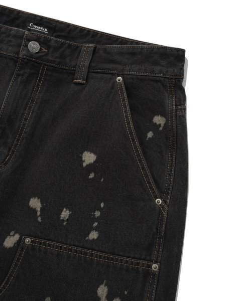 COVERNAT(カバーナット)の「デニムワイドダブルニパンツブラック(デニムパンツ・レディース・その他・LARGE/MEDIUM/SMALL)」の6枚目の写真