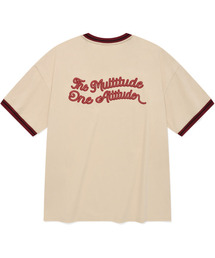 COVERNAT | チェーンレタリングリングTシャツベージュ(Tシャツ/カットソー)