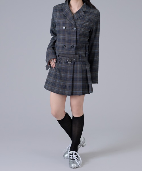 Ellno de Mavie(エルノデメヴィ)の「プリーツジャケットワンピース(ワンピース・レディース・グレー系その他/ブラック・FREE)」の14枚目の写真