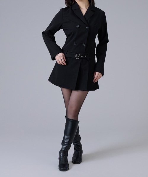 Ellno de Mavie(エルノデメヴィ)の「プリーツジャケットワンピース(ワンピース・レディース・グレー系その他/ブラック・FREE)」の13枚目の写真