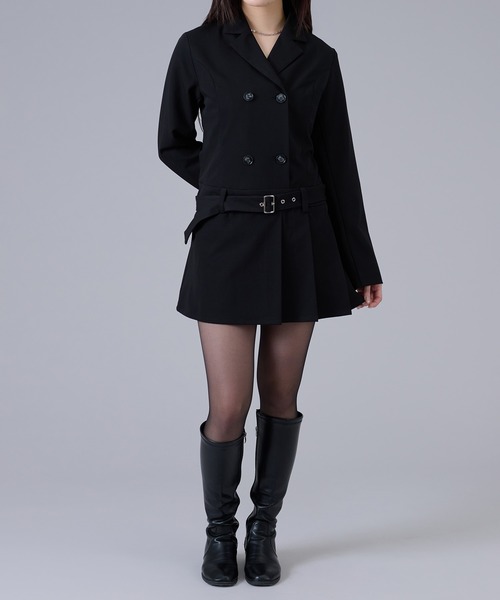 Ellno de Mavie(エルノデメヴィ)の「プリーツジャケットワンピース(ワンピース・レディース・グレー系その他/ブラック・FREE)」の22枚目の写真