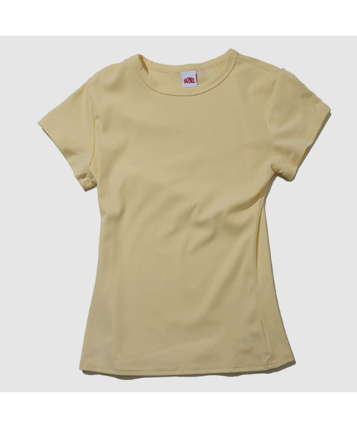 SOME PLACE(サムプレイス)の「クリーンロングスリムフィットラウンドネックショートスリーブ半袖Tシャツ_7COLOR(Tシャツ/カットソー・レディース・ホワイト/ブラック/ネイビー/グレー/レッド/イエロー/グリーン・FREE)」の6枚目の写真