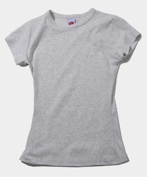 SOME PLACE(サムプレイス)の「クリーンロングスリムフィットラウンドネックショートスリーブ半袖Tシャツ_7COLOR(Tシャツ/カットソー・レディース・ホワイト/ブラック/ネイビー/グレー/レッド/イエロー/グリーン・FREE)」の8枚目の写真
