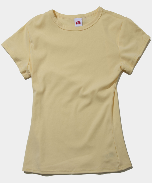 SOME PLACE(サムプレイス)の「クリーンロングスリムフィットラウンドネックショートスリーブ半袖Tシャツ_7COLOR(Tシャツ/カットソー・レディース・ホワイト/ブラック/ネイビー/グレー/レッド/イエロー/グリーン・FREE)」の11枚目の写真