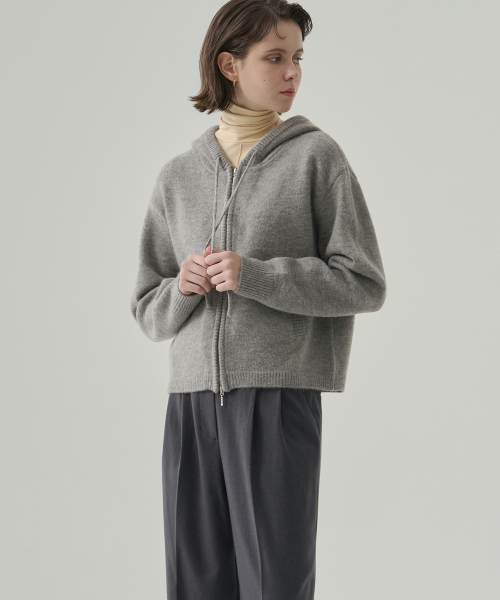 DRAWFIT WOMEN（ドローフィットウーマン）の「ロティツーウェイニットフードジップアップ[ブラック]（ニット/セーター・レディース・その他・MEDIUM/SMALL）」の7枚目の写真
