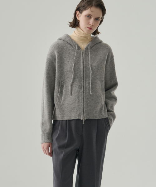 DRAWFIT WOMEN（ドローフィットウーマン）の「ロティツーウェイニットフードジップアップ[ブラック]（ニット/セーター・レディース・その他・MEDIUM/SMALL）」の9枚目の写真