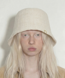 UNDERCONTROL STUDIO（アンダーコントロールスタジオ）の「ツイード夏バケットハット STAND BUCKET / リネンツイード / オートミール（ハット）」