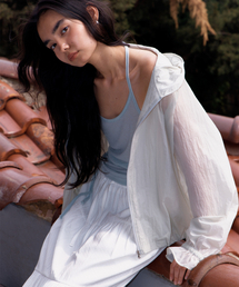 Airy Ruffle Jumper (Light Sage)