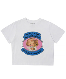 ベストフレンズクロップTシャツ(ホワイト)