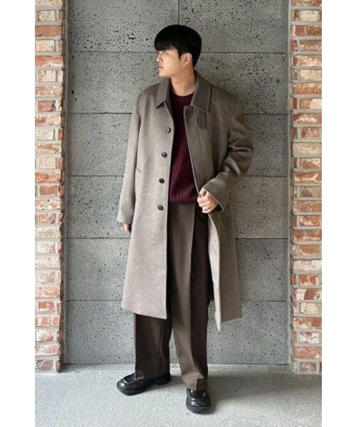 NONBLANK(ノンブランク)の「ワンタックカーブドワイドスラックス_BROWN(スラックス・メンズ・その他・SMALL/MEDIUM/LARGE/X-LARGE)」の7枚目の写真
