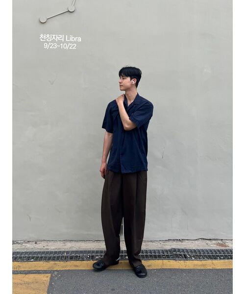 NONBLANK(ノンブランク)の「ワンタックカーブドワイドスラックス_BROWN(スラックス・メンズ・その他・SMALL/MEDIUM/LARGE/X-LARGE)」の12枚目の写真
