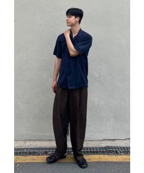 NONBLANK(ノンブランク)の「ワンタックカーブドワイドスラックス_BROWN(スラックス・メンズ・その他・SMALL/MEDIUM/LARGE/X-LARGE)」の16枚目の写真