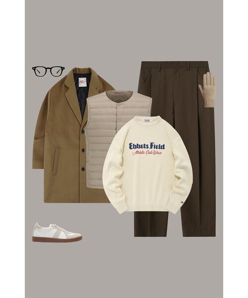 NONBLANK(ノンブランク)の「ワンタックカーブドワイドスラックス_BROWN(スラックス・メンズ・その他・SMALL/MEDIUM/LARGE/X-LARGE)」の21枚目の写真
