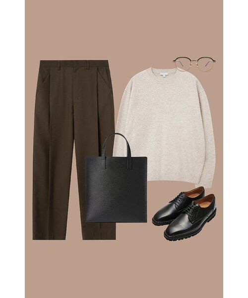 NONBLANK(ノンブランク)の「ワンタックカーブドワイドスラックス_BROWN(スラックス・メンズ・その他・SMALL/MEDIUM/LARGE/X-LARGE)」の22枚目の写真