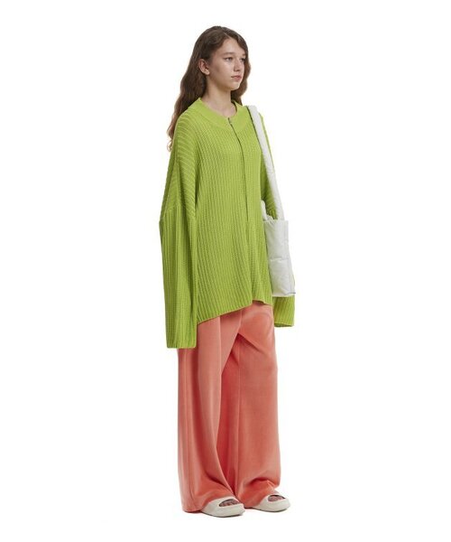 TRUNK PROJECT(トランクプロジェクト)の「Zip-Up Cardigan_Green(カーディガン/ボレロ・レディース・グリーン・SMALL/X-SMALL/LARGE)」の3枚目の写真