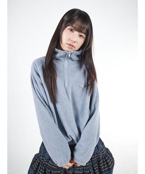MUWM(ムウム)の「ダブルフリースアノラック Double Fleece Anorak (ブルーグレー)(その他アウター・レディース・ブルーグレー・FREE)」の8枚目の写真