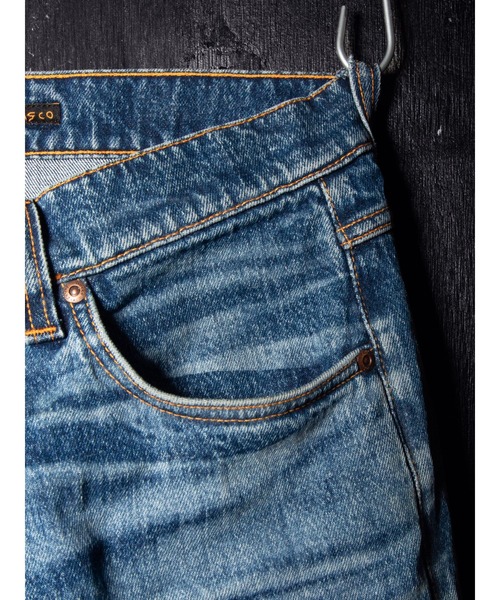 Nudie Jeans（ヌーディージーンズ）の「Nudie Jeans/ヌーディージーンズ Solid Ollie / スリムフィット / Life Tracks（デニムパンツ・メンズ・ライトインディゴブルー・28/29/30/31/32/33/34/36）」の8枚目の写真