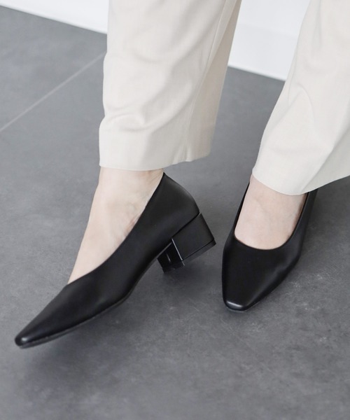 SESTO(セスト)の「かかとがパカパカしにくい!セミスクエアトゥパンプス(パンプス・レディース・ホワイト/ベージュ/ブラック・23.0cm/23.5cm/24.0cm/24.5cm/25.0cm/22.5cm)」の16枚目の写真