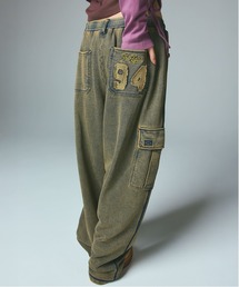 X-girl | OVERDYED NUMBER PATCH CARGO SWEATPANTS(スウェットパンツ)