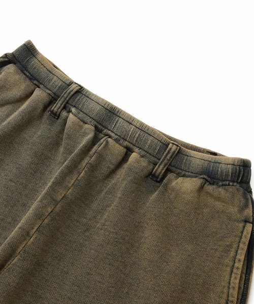 X-girl（エックスガール）の「OVERDYED NUMBER PATCH CARGO SWEATPANTS（スウェットパンツ・レディース・ブラック/インディゴブルー・S/M）」の16枚目の写真