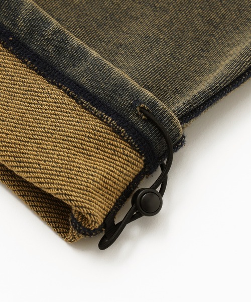 X-girl（エックスガール）の「OVERDYED NUMBER PATCH CARGO SWEATPANTS（スウェットパンツ・レディース・ブラック/インディゴブルー・S/M）」の22枚目の写真