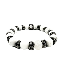 EIGHTVOLUME（エイトボリューム）の「EV Eight Volume Emblem Bead Bracelet (White)（ブレスレット）」