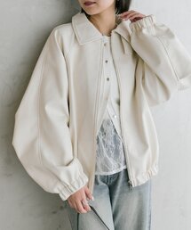 バルーン」に該当するブルゾン（ホワイト/白色系）ファッション通販